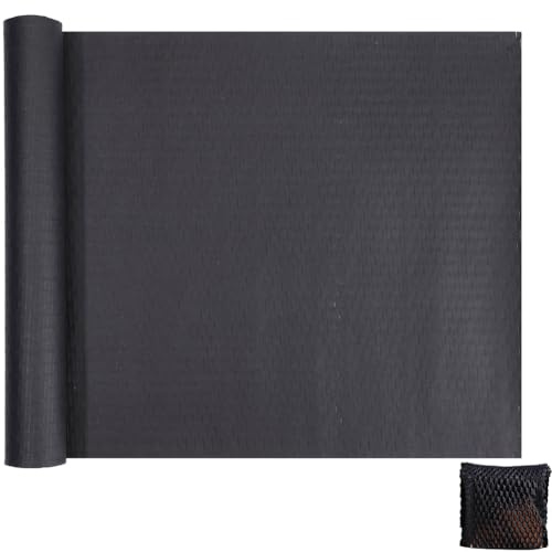 CABODYALS Papel de Regalo de Flores de 5 m, Rectángulo Negro, Papel de Embalaje de Nido de Abeja, Sustituto de Envoltura de Burbujas, Envoltura de Amortiguación, Mudanza para Envío, Embalaje, Marca, M