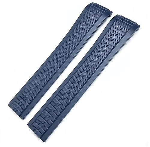 SGNJDKA Strappa di Pelle Sintetica in Silicone per Orologi Butterfly con sellino a Catenina 21mm