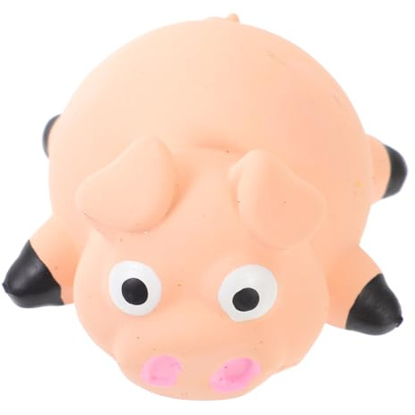 Toyvian Mâcher Latex pour Petit Chien Couineur Forme de Cochon pour Chiot Aide Dentition et Prévention des Dommages Aux Meubles