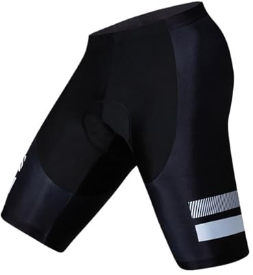 WSQHAO 2 Pezzi for Bambini, Comodi Pantaloncini da Bicicletta, in Spugna Gel, Imbottiti in 3D, Ciclismo for Ragazzi e Ragazze per Ciclismo(Black05,S)