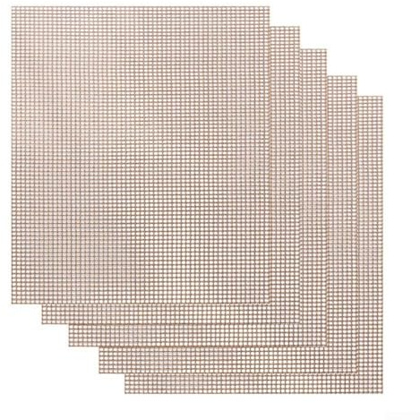 Aprilsunnyzone Set mit fünf hitzebeständigen Silikon-Backmatten mit nicht klebriger Glasfaser, wiederverwendbar für Grill- und Ofen-Kochbedarf, 40 x 33 cm
