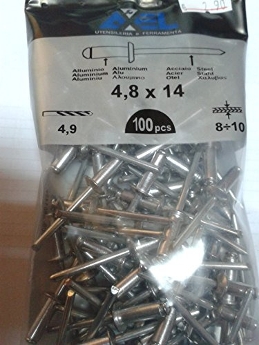 RIVETTI RIVETTO ALLUMINIO CONFEZIONE DA PZ 100 4,8x14 4.8 14