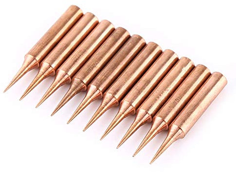 Set di 10 Punte per Saldatore 900M-T-I, Punte per Saldatura in Rame ad Alta Purezza, per Saldatura a Bassa Temperatura