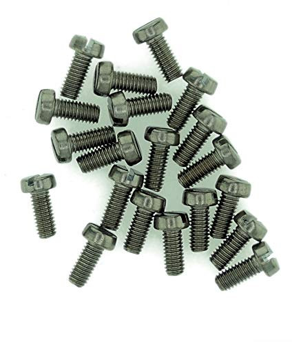 M2.5 (2.5mm x 25mm) Slot Cheese Machine Screw (Bolt) - Stainless Steel (A2) (Pack of 20)