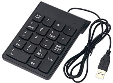 18 Keys Mini USB Wired Numeric Keypad Keyboard Numpad for PC Laptop Computer
