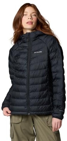 Columbia Womens Powder Lite II Hooded Jacket, Black, X-Small