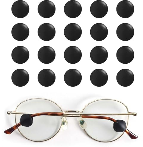 10 Paires Crochets D'oreille Lunettes Rond en Silicone Embouts De Branches Antidérapants Retenue De Lunettes Confort Supports De Lunettes Accessoires Soleil Lunettes Lunettes de Lecture (A)