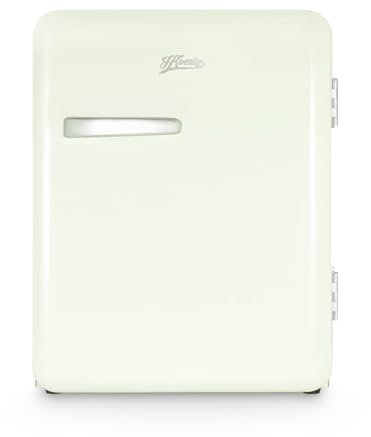 H.Koenig TOAD7 Frigo Bar, Mini Bar Vintage 31L Mini Frigorifero da Camera, Compatto, Alimenti, Bevande, Cosmetici, Design vintage, Temperatura regolabile 6°-15°C, 24dB, Colore Verde pastello