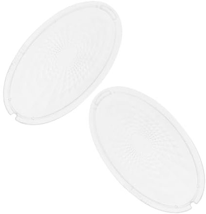DOITOOL Range Hood Lampshade Replacement Pair Universal Kitchen Cooker Hood Light Lens Cover Indoor Vent Accessory Plate Protector for