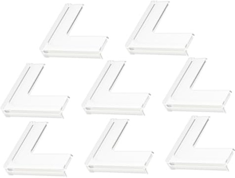 SUPVOX Protezione Angolari Finestre Paraspigoli Finestre Alluminio in Silicone 8 Pezzi per Sicurezza Ragazzo Ragazza e Prevenzione Urti Installazione Stabile