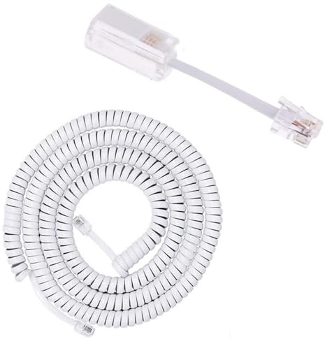 Yjcnelcr 1 ensemble démêlant pour cordon téléphonique et cordon de combiné pratique pour téléphone portable RJ9