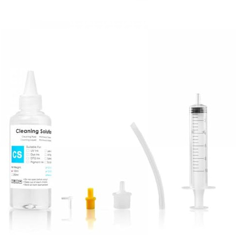 MCHkR 100 ml Reinigungslösung, flüssige Tinte auf Wasserbasis, Druckkopfreiniger, Farbstoff, Pigment, Sublimationstinte, kompatibel mit Druckerzubehör, Drucker Kompatibel mit Teilenummer 100 ml