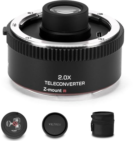 VILTROX TC-2.0X Telekonverter für Nikon Z-Mount, 2.0X Autofokus-Telekonverterobjektiv für NIKKOR Z 70-200mm f/2.8VR S, 400mm f/4.5 VR S, 100-400mm f/4.5-5.6 VR S