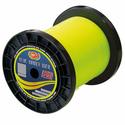 WFT IGFA 130lbs 65kg Lime 1,10mm - 1000m monofile Angelschnur, Meeresschnur, Monofilschnur zum Angeln