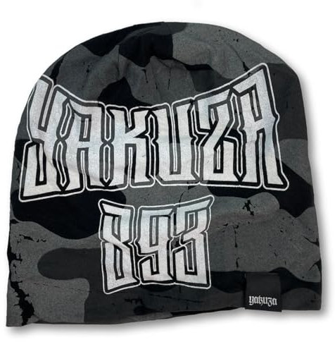 Yakuza Unisex Warrior Beanie Mütze, Schwarz, Einheitsgröße