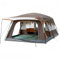 KinZon Campingzelt für 10 Personen, wasserdicht, großes Familienzelt mit 2 Schlafzimmern, 6 großen Netzfenstern, für Picknick, Camping (Braun, 8-10 Personen (410 x 300 x 210 cm))