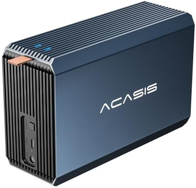 ACASIS 2 Bay External Hard Drive RAID Enclosure for 2.5/3.5 SATA HDD/SSD with USB 3.0, Support RAID 0/1/JBOD/SPAN,Max 6Gbps Under UASP,36TB Capacity Raid Enclosure