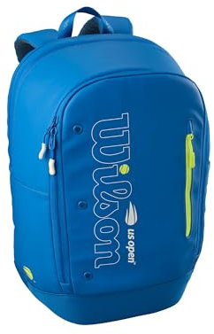 WILSON US Open Tour Tennisrucksack – Platz für bis zu 2 Schläger, blau