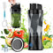Portable Smoothie Blender 650 ML With 6000mAh Battery, 6 Blades, Food Processor and Travel Lid for Office, Gym, Kitchen