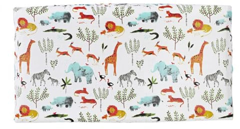 Genikeer Funda Cambiador Bebe, Colchoneta Cambiador Bebe, Almohadilla Para Cambiar Pañales, Sabanas Cambiador Bebe, Elástico Y Transpirable (Sólo Cubierta, Almohadilla No Incluida)