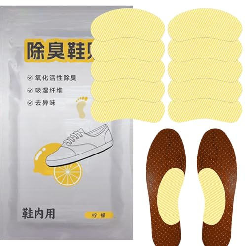 Kustimantu Autocollants anti-odeurs naturels pour chaussures - Déodorant pour chaussures - Autocollant désodorisant pour chaussures - Élimination des odeurs - Solution de fraîcheur