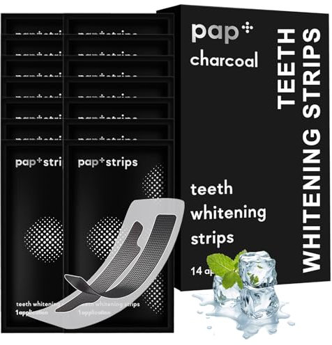 28 pezzi Strisce Sbiancanti Sbiancante Denti,Professionale Strisce Sbiancanti Denti,Teeth Whitening Strips, Rimuove Rapida e Delicata la Macchie dei Dental,Imballaggio nero