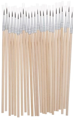 NIYANGLE Lot de 24 Brosses Pollinisatrices pour Jardinage, Brosse de Pollinisation Légumes et Fruits, Tête 1,5 Cm en Fibres Douces, Outil Manuel pour Balcon et Serrage, Pollinisateur