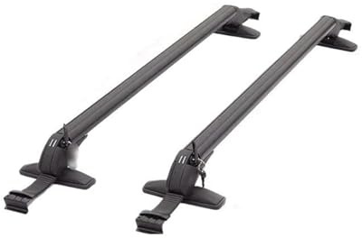 Portaequipajes Rieles Portaequipajes Universal Aleación Aluminio Para Coche 2024 Marco Viaje Barra Transversal Compartimento Para Equipaje Barra Transversal(C -Pole 90-100CM)