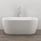 Vasca Da Bagno Free Standing 002 Acrilico Bianco Lucido Ovale L138xH57xP75