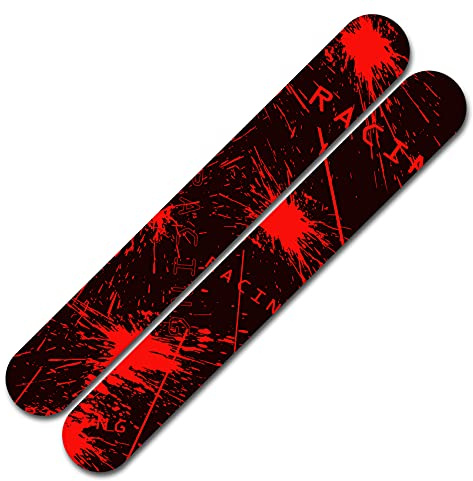 Finest Folia Lámina protectora para cadena de bicicleta R160 (02 Racing Neon Rojo)