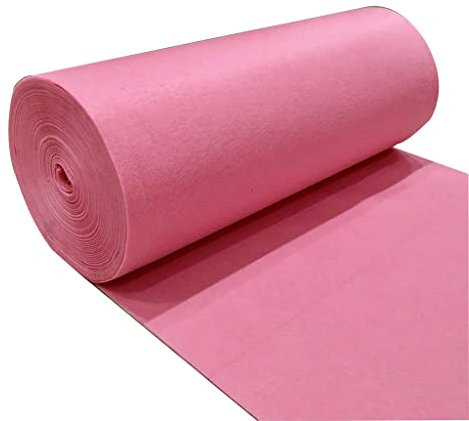 Hochzeits-Läufer Rosa Hochzeit Einweg-Teppich, Anti-Rutsch- und verschleißfeste Fußkissen mit Einer Dicke von 2 mm, for Geburtstagsfeiern, Eröffnungszeremonien verwendet (Size : 1x1m)