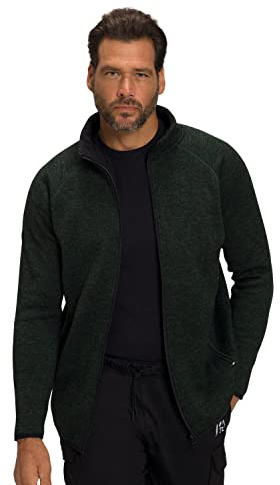 JP 1880 Jay-PI Veste en Tricot Polaire pour Homme Vert foncé 7XL, Vert foncé, XXXXXXXL