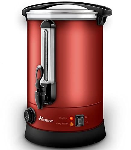 TRESKO® Bollitore per Vin Brulè 20L / 2500W Automatica da Cucina in Acciaio Inox Bollitore Vin Brulè Dispenser di Bevande Calde Distributore di Acqua Calda