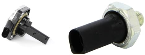 HELLA 6PR 008 079-041 Sensor, Motorölstand - 3-polig - mit Dichtung & 6ZL 008 280-051 Öldruckschalter - 12V - Anschlussanzahl: 1 - Schließer