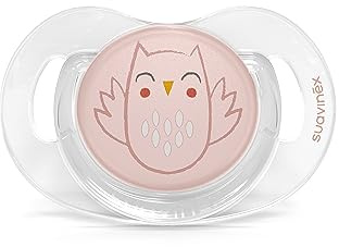 Suavinex, Ciuccio Premium per Neonati 0-6 Mesi. Ciuccio con tettina simmetrica SX Pro in silicone Tettina piatta e simmetrica. Bonhomia, Rosa