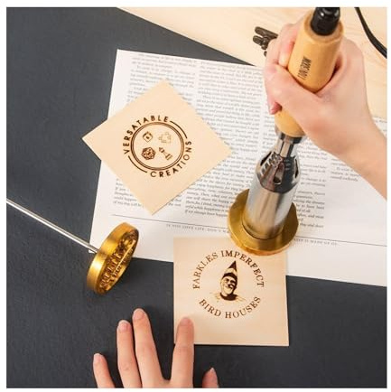 Personalized Branding Iron, Electric Custom Logo Burger Stamp Heating Stamps for Wood Burgers/Steaks BBQ Bread Cake Toast