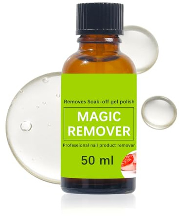 Solvente Per Smalto Gel - Solvente Per Smalto Soak Off Da 50 Ml | Soluzione Naturale Delicata Per La Rimozione Delle Unghie In Acrilico Per Uso Domestico Nel Salone, Forniture Per La Rimozione Delle U