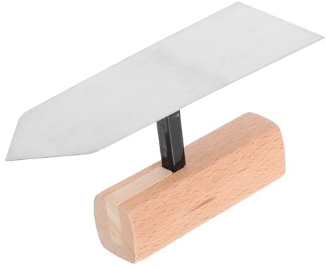 jojofuny Cazzuola per Intonaco in Miniatura in Acciaio Inossidabile Ultraelastico, Utensile Manuale per Finitura Precisa di Gesso, Argilla e Fanghi di Diatomee, per Decorazioni Murali