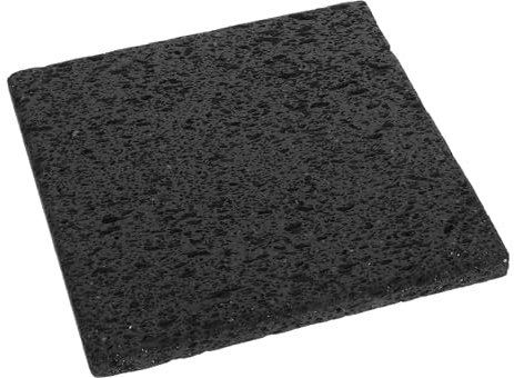 Garneck Piedra Volcánica para Asar 20x20x1,5 Cm Gris para Parrilla Coreana Sartén Piedra de Cocinar para Horno y Barbacoa Versátil para Carne Verduras y Pizza