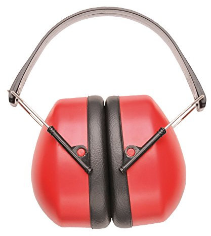 PORTWEST Lot de 10 casques anti-bruit Rouge - Protection EPI