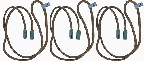 GoGrip Original - VALUE BUNDLE - Secure Glasses Cord - Spectacle and Spec Lanyard (Brown x 3)