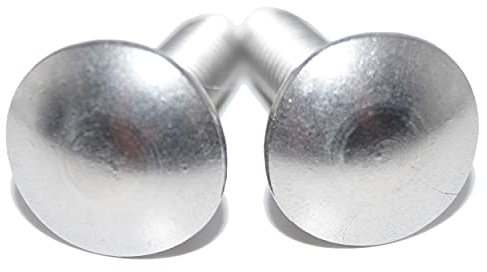 Schlossschrauben M6x20 Flachrundschrauben 50 Stück mit Vierkantansatz DIN 603 A2 Edelstahl