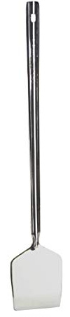 Turner Spatula Stainless Steel Food Turner Turning Spatula Long Handle Dosa Palta Chapati Roti Tavetha Pancake Crepe Burger Omelette Flipper Spatula Turner Scraper Kitchen Cooking Utensil (37cm x 7cm)