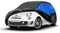 GUNHYI Autoabdeckung Wasserdicht und atmungsaktiv, Vollgarage Autoplane zum Schutz vor Regen, Schnee, Sonne und Staub im Winter. Auto Abdeckplane Geeignet für City Car Schrägheck (Bis zu 360 cm) 2S