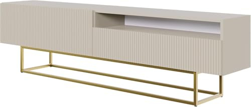 Selsey TV-element, tekniskt trä, gråbeige, 175 cm