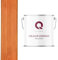 Q-Cover Holzlasur Teak 5L (ca.25m²-1 Anstrich) Satin Holzschutz Holzschutzlasur Lasur Wasserbasierte Innen Außen Lasur Abperleffekt Für Holz