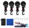 4 Stück Saugnapf Haken Camping Saugnapf Camping Extra stark für Camping Wohnmobil Haushalt Zelt Auto Sonnensegel Vordach Autospanner