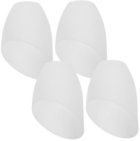 Homoyoyo 4 Piezas De Tulipas De Cristal Para Lámparas - Recambio Protección Para Bombillas - Diseño Elegante En Color Transparente Ideal Lámparas Pequeñas y Arañas