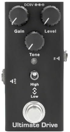 MotiveTech Pedal de Efectos para Guitarra Eléctrica, Accesorio para Conciertos, Ultimate Drive