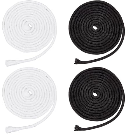 OLYCRAFT 2 paquetes/10 m cordón de repuesto 6 mm cordón de nylon brasileño para jiu jitsu para pantalones de artes marciales pantalones de chándal sudaderas con capucha ropa - 2 colores